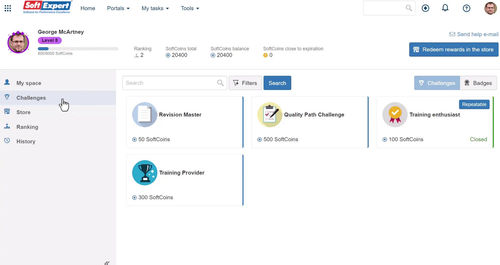 Entwicklungssoftware - Gamification - SoftExpert - Training