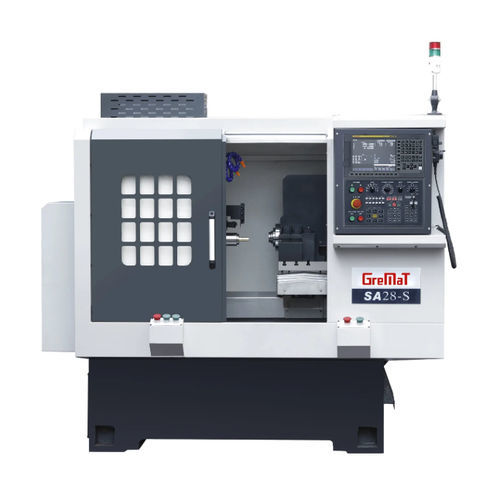 CNC-Drehzentrum - SA28-S - Nanjing Genvan Intelligent Equipment Co. Ltd. - 3-Achs / 2 Spindeln / 8 Werkzeuge
