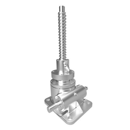 Spindelhubgetriebe mit Sockel - Weingrill S.r.l. - Kugelgewindespindel / mit Schnecke / Gusseisen