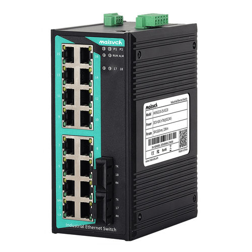 Ethernet-Switch / unmanaged - MIEN2218-2F series - Maisvch - 18 Ports / für DIN-Schiene / eingebaut