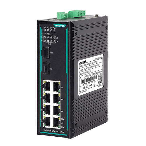 Ethernet-Switch / managed - MISCOM7210GP-2GF-8GTPOE - Maisvch - 10 Ports / Netzwerkschicht 2 / Gigabit