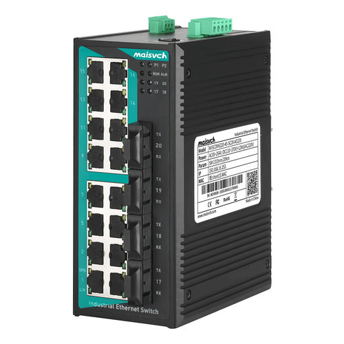 Ethernet-Switch / managed - MISCOM6220-4F - Maisvch - 20 Ports / Netzwerkschicht 2 / für DIN-Schiene