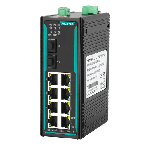 Ethernet-Switch / managed - MISCOM7210-2GF - Maisvch - 10 Ports / 10/100BaseT(X) / Netzwerkschicht 2