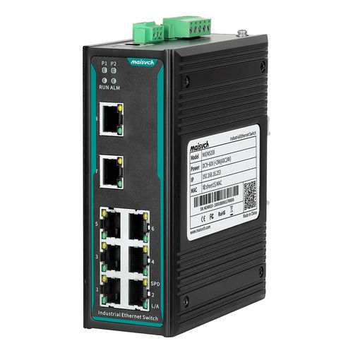 Ethernet-Switch / managed - MIEN5208 series - Maisvch - 8 Ports / Netzwerkschicht 2 / für DIN-Schiene