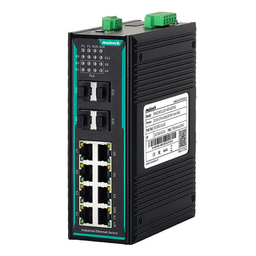 Ethernet-Switch / managed - MISCOM7212GP-4GF-8GTPOE - Maisvch - 8 Ports / Netzwerkschicht 2 / Gigabit