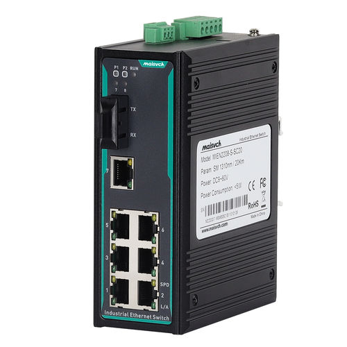 Ethernet-Switch / unmanaged - MIEN2208-F - Maisvch - 8 Ports / Netzwerkschicht 2 / für DIN-Schiene