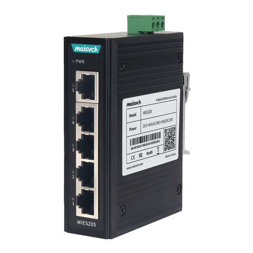 Ethernet-Switch / unmanaged - MIES205 - Maisvch - 5 Ports / Netzwerkschicht 2 / für DIN-Schiene
