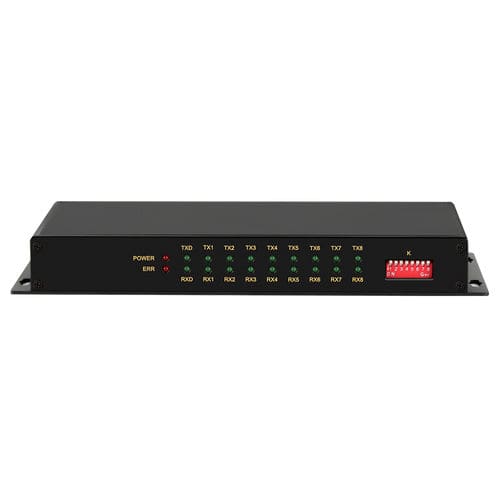 Medienwandler - MWF208-F - Maisvch - RS-485 zu Glasfaser / 8 Ports / Schrank