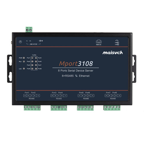 RS-485-Geräteserver - Mport3108-485 - Maisvch - Ethernet / RJ45 / 8 Ports
