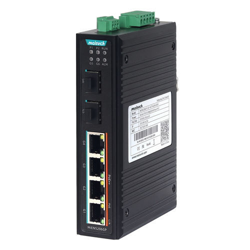Ethernet-Schaltermodul / managed - MIEN5206GP-2GF-4GTPoE90-DC48 - Maisvch - 6 Ports / port Layer 2 / Gigabit-Ethernet