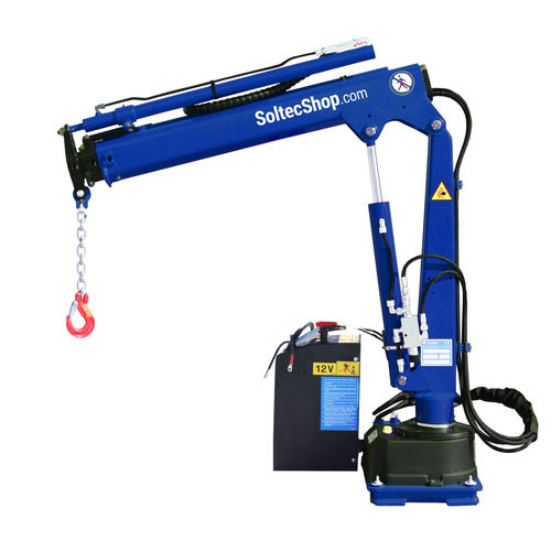 Leichter Mini-R-Kran - 50 - Soltec srl - festinstalliert / mit Knickarm / für Baustelle