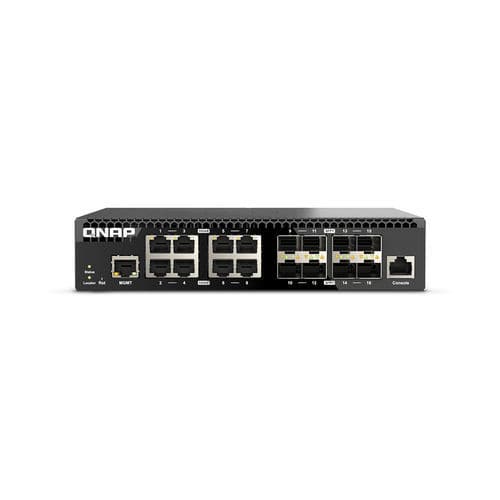 Ethernet-Switch / managed - QSW-M3216R-8S8T - QNAP - 16 Ports / Netzwerkschicht 2 / 2,5 GbE
