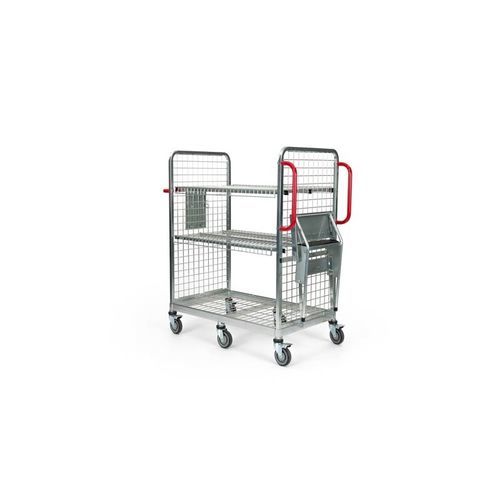 Transportwagen - R20125 - Carttec - Edelstahl / 3 Ebenen / Multifunktion