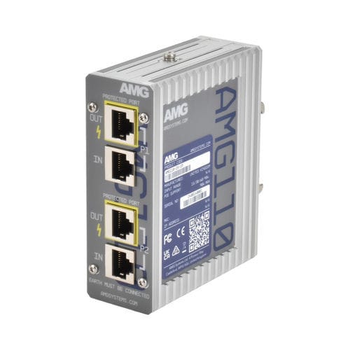 PoE-Überspannungsableiter - AMG110-2X-SP - AMG Systems - kompakt / RJ45 / für DIN-Schiene