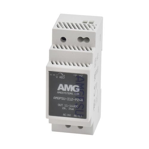 Stromversorgung für DIN-Schiene - AMGPSU-I12-P24A  - AMG Systems - AC/DC / einstellbar / mit Überlastschutz