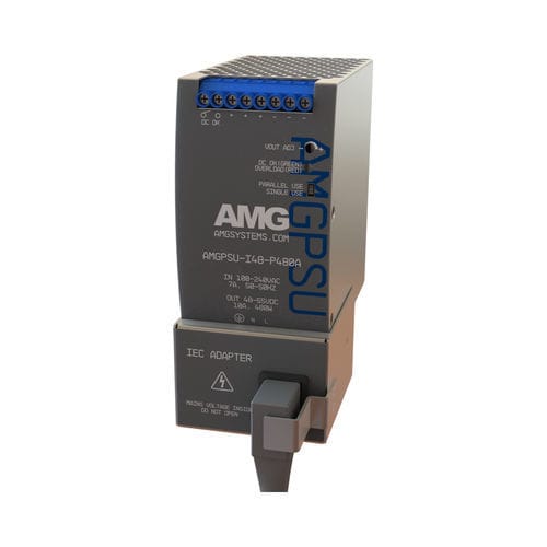 Stromversorgung für DIN-Schiene - AMGPSU-I48-P480A-IEC - AMG Systems - AC/DC / einstellbar / IP20