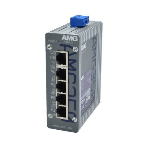 Ethernet-Switch / unmanaged - AMG350-5G  - AMG Systems - 5 Ports / für DIN-Schiene / wandmontiert