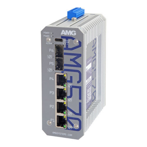 Ethernet-Switch / managed - AMG570-4G-2S - AMG Systems - 6 Ports / Gigabit-Ethernet / Netzwerkschicht 3