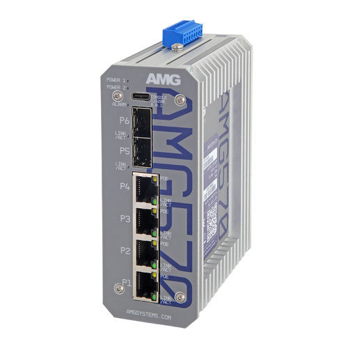 Ethernet-Switch / managed - AMG570-4GAT-2S-P120 - AMG Systems - 6 Ports / Gigabit-Ethernet / Netzwerkschicht 3