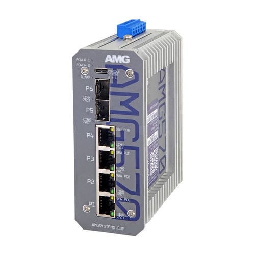 Ethernet-Switch / managed - AMG570-2GBT-2GAT-2S-P240 - AMG Systems - 6 Ports / Gigabit-Ethernet / Netzwerkschicht 3