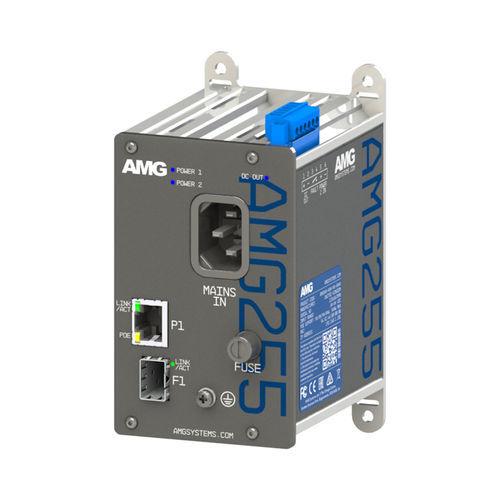 Medienwandler - AMG255-1F-1S - AMG Systems - Gigabit-Ethernet / für DIN-Schiene / Industrie