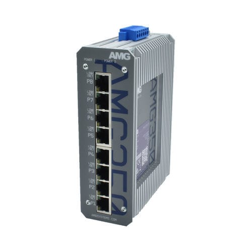 Ethernet-Switch / unmanaged - AMG350-8G - AMG Systems - 8 Ports / für DIN-Schiene / wandmontiert