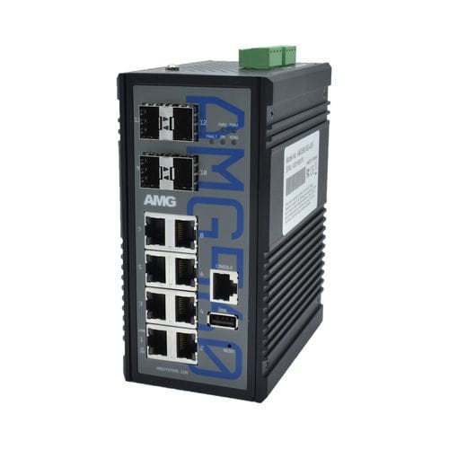 Ethernet-Switch / managed - AMG560-8G-4XS  - AMG Systems - 12 Ports / Netzwerkschicht 2 / Gigabit-Ethernet