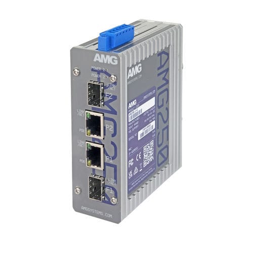 Medienwandler - AMG250-2GAT-2S-P60  - AMG Systems - Ethernet / Gigabit-Ethernet / für DIN-Schiene