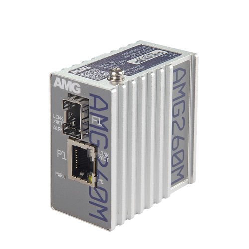 Medienwandler - AMG260M-1G-1S-PD - AMG Systems - Leistung / Ethernet / für DIN-Schiene