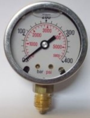 Manometer mit Zifferblatt-Anzeige - MIGCX	 - PROTAIS-VIGIL  HYDROPNEU TECHNOLOGIC - Messing / Edelstahl / für Flüssigkeiten