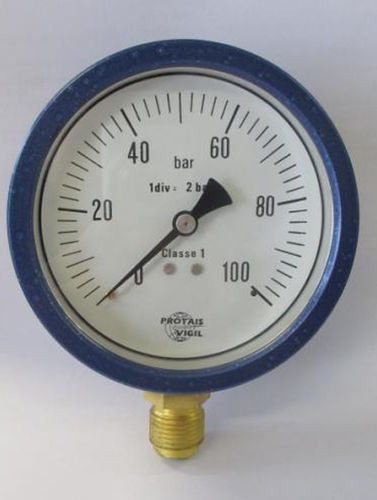 Manometer mit Zifferblatt-Anzeige - M25 series - PROTAIS-VIGIL  HYDROPNEU TECHNOLOGIC - Messing / Aluminium / Präzision