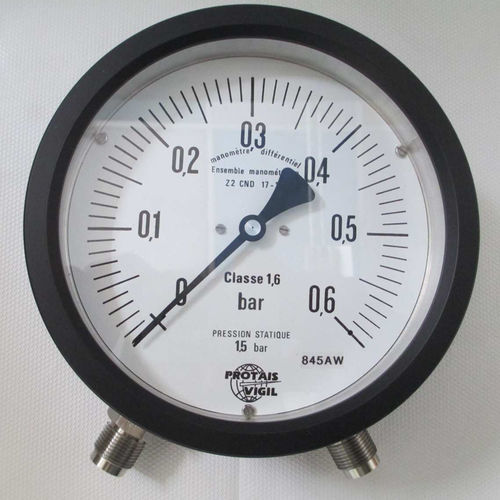 Differential-Manometer - M2 series - PROTAIS-VIGIL HYDROPNEU TECHNOLOGIC - mit Zifferblatt-Anzeige / Messing / für Gas