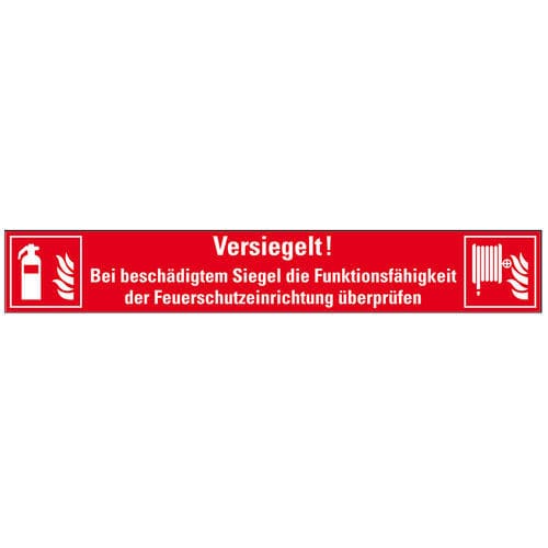 Selbstklebender Sicherheitssiegel - 24416 - Kroschke sign-international GmbH - Papier / Feuerschutz
