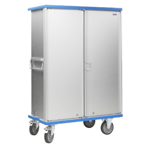 Lagerschrank - H01A33 - Recycleoffice - auf Rollen / Flügeltüren / doppeltürig