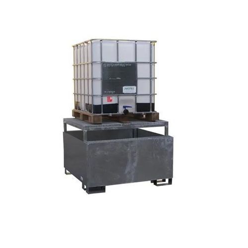 Auffangwanne für Cubitainer - F05F03 - Recycleoffice - Stahl / galvanisiertem Stahl