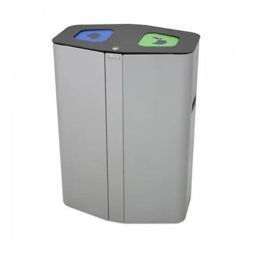 Abfallbehälter für Recyclingprodukte - T02E40 - Recycleoffice - mit Deckel