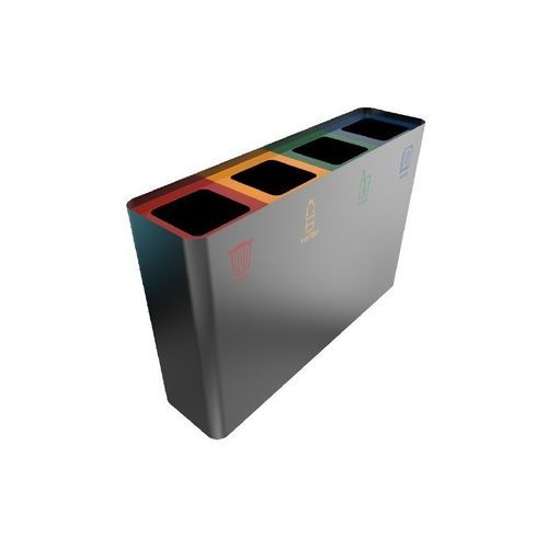 Müllbehälter für Recyclingprodukte - T02E83 - Recycleoffice - System