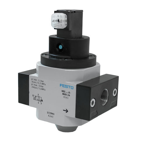 Druckluft-Druckbegrenzungsventil - DP-K-012-000002 - Dosier- und Prüftechnik GmbH - für pneumatische Förderung / Edelstahl / pneumatisch