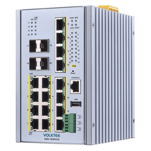 Ethernet-Switch / managed - 9560-16GP4XS - Volktek - 20 Ports / Netzwerkschicht 2 / Gigabit-Ethernet