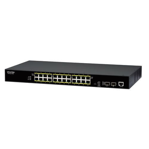 Ethernet-Switch / managed - 9005-24GP2GS series - Volktek - 24 PoE-Ports / auf einem Gestell montiert / für den Innenraum