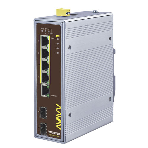 Ethernet-Switch / unmanaged - SEN-9425P-24V-RW - Volktek - 5 Ports / Gigabit-Ethernet / PROFINET