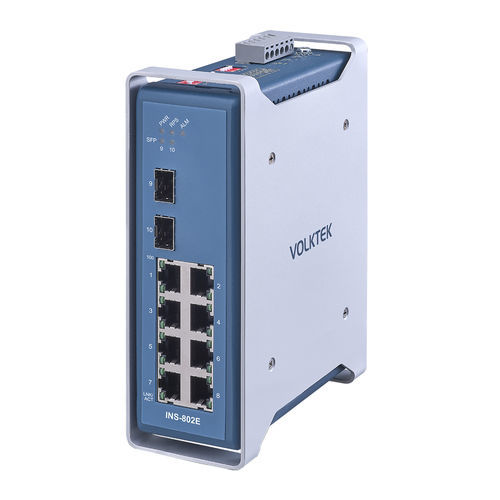 Ethernet-Switch / unmanaged - INS-802E - Volktek - 10 Ports / PROFINET / EtherNet/IP