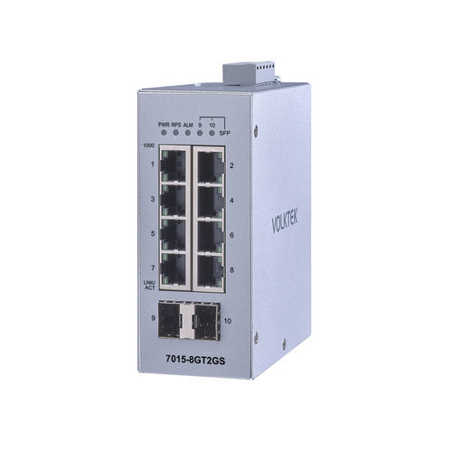 Ethernet-Switch / unmanaged - 7015-8GT2GS-I - Volktek - 10 Ports / PROFINET / EtherNet/IP