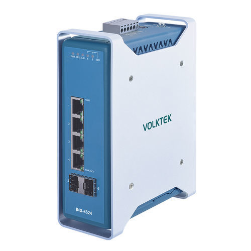 Ethernet-Switch / managed - INS-8624 - Volktek - 6 Ports / Gigabit-Ethernet / für DIN-Schiene