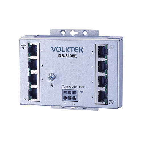 Ethernet-Switch / unmanaged - INS-8108E - Volktek - 8 Ports / PROFINET / EtherNet/IP