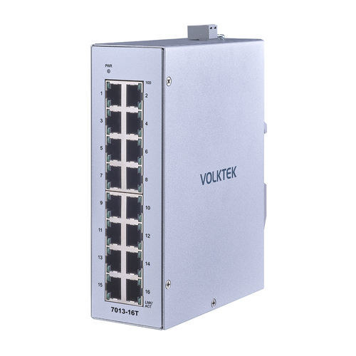 Ethernet-Switch / unmanaged - 7013-16T-I - Volktek - 16 Ports / PROFINET / für DIN-Schiene
