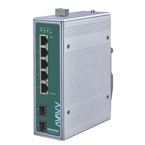 Ethernet-Switch / unmanaged - IEN-9425-SS - Volktek - 7 Ports / Gigabit-Ethernet / PROFINET