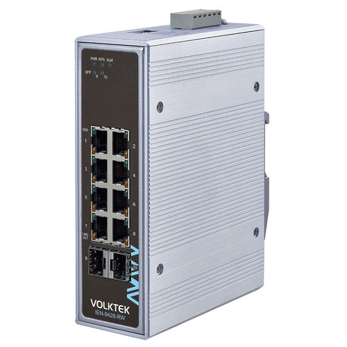 Ethernet-Switch / unmanaged - IEN-9428-RW - Volktek - 10 Ports / Gigabit-Ethernet / PROFINET