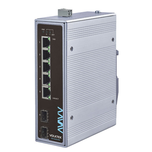 Ethernet-Switch / unmanaged - IEN-9425-RW - Volktek - 7 Ports / Gigabit-Ethernet / PROFINET