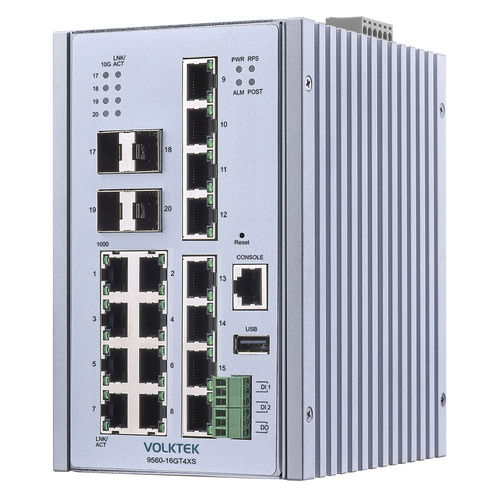 Ethernet-Switch / managed - 9560-16GT4XS-I - Volktek - 16 Ports / Netzwerkschicht 2 / Gigabit